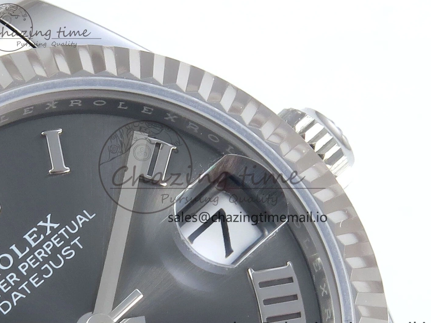 MiroTime 0518 EasyMatch DateJust 31 278274 ARF 1:1 Best Edition 904L Steel Gray Roman Diamonds Dial on SS Oyster Bracelet ETA 550